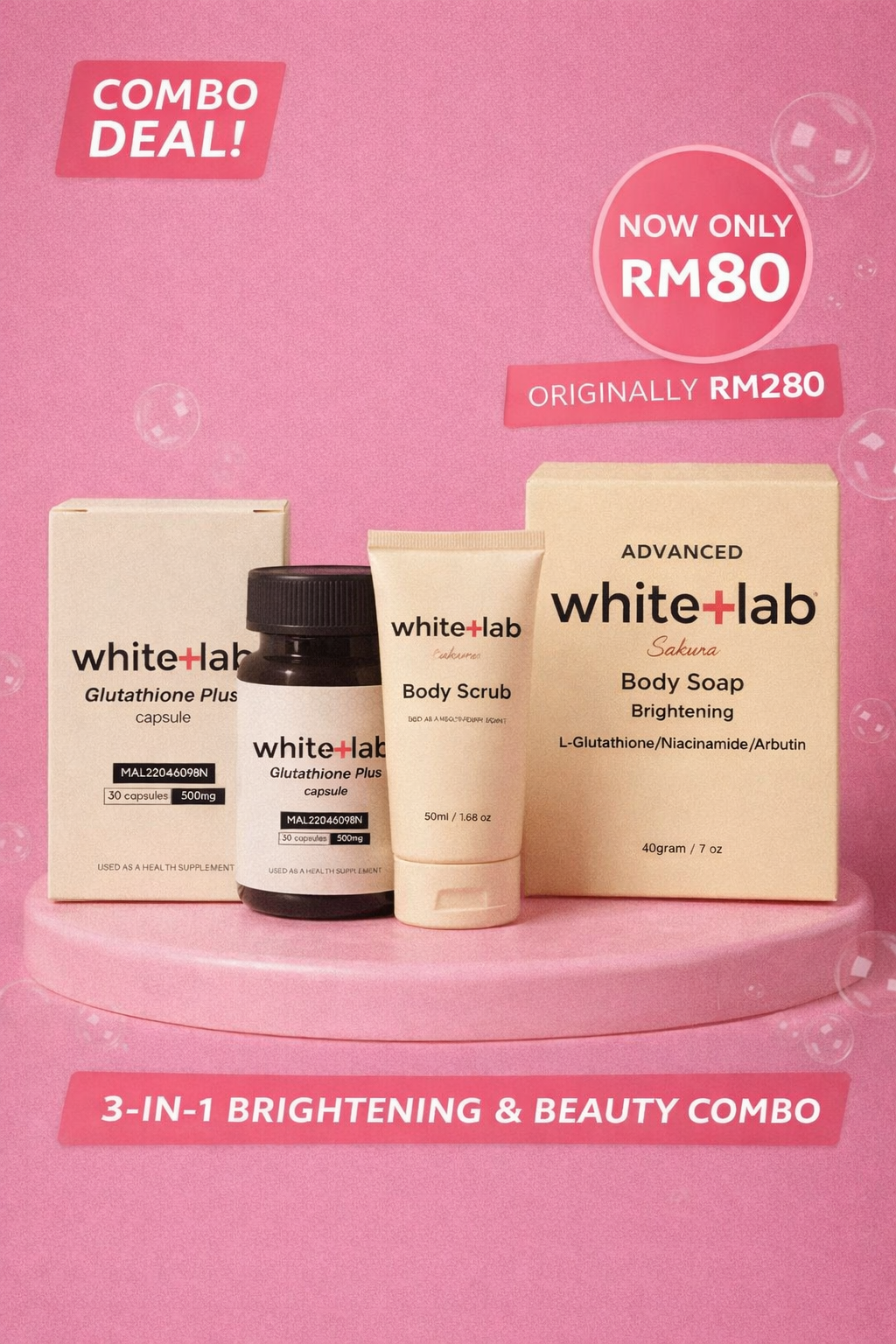 White+Lab 3-in-1 BRIGHTENING & BEAUTY COMBO