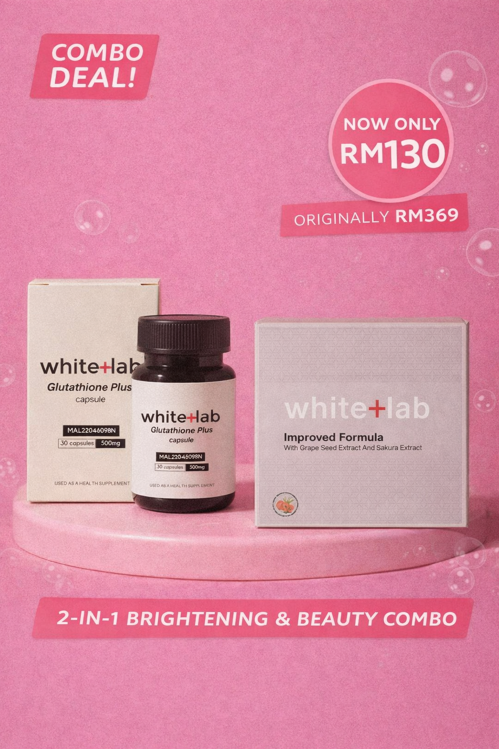 White+Lab 2-in-1 BRIGHTENING & BEAUTY COMBO