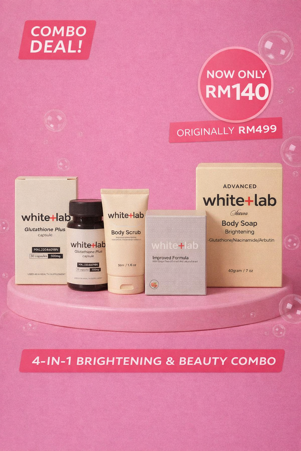 White+Lab 4-in-1 BRIGHTENING & BEAUTY COMBO